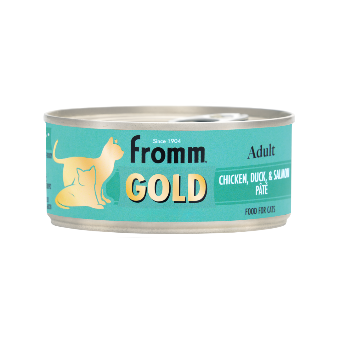 Fromm Gold Adult Chicken, Duck & Salmon Pâté Wet Cat Food - 3 oz