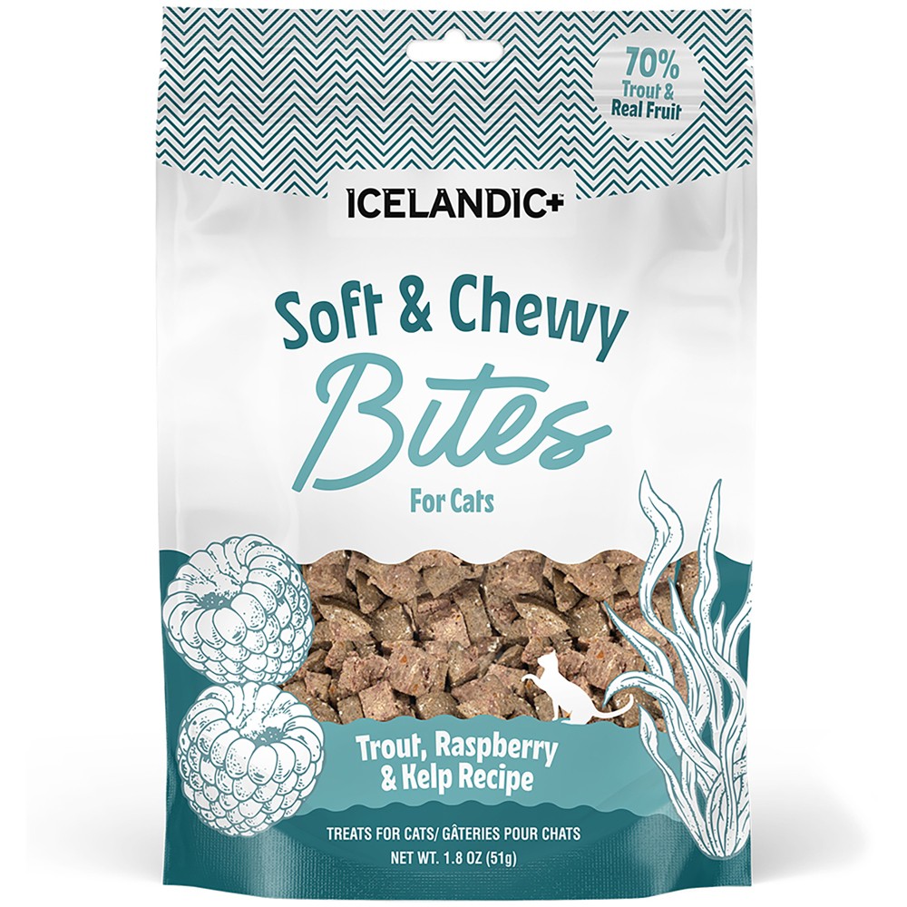 Trout, Raspberry & Kelp Recipe Soft & Chewy Bites for Cats