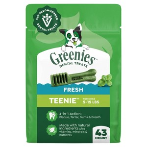 GREENIES Fresh Dental Dog Treats - Teenie - 12 oz