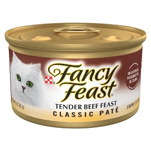 Fancy Feast Classic Pâté Tender Beef Feast Wet Cat Food - 3 oz