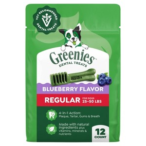 GREENIES Blueberry Dental Dog Treats - Regular - 12 oz