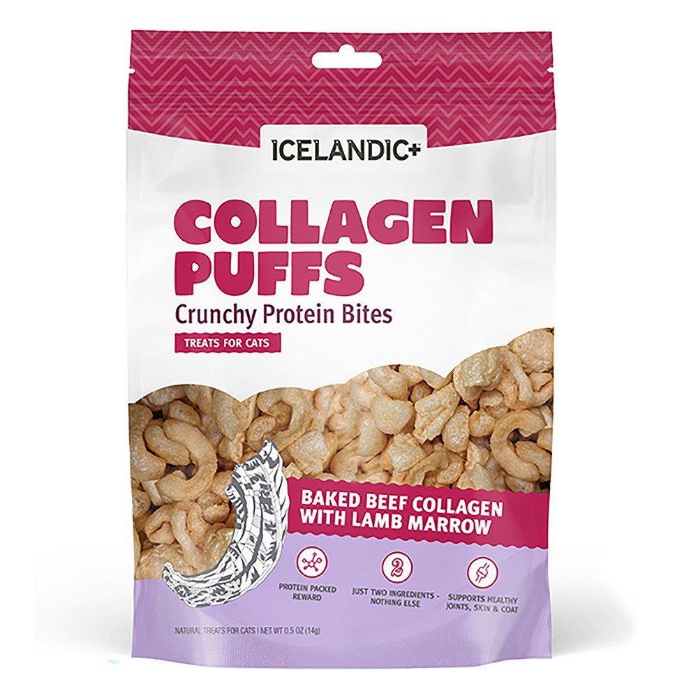 Beef Collagen Puffs with Marrow Treats for Cats - 0.5 oz