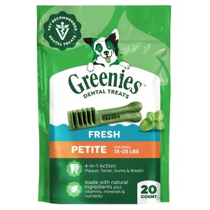 GREENIES Fresh Dental Dog Treats - Petite - 12 oz