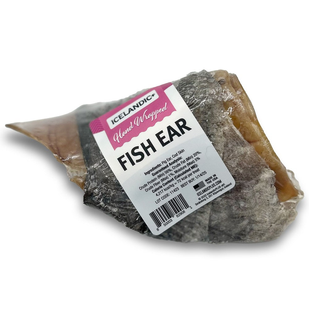 Fish Ear Cod Skin Wrapped Pig Ear Dog Treat
