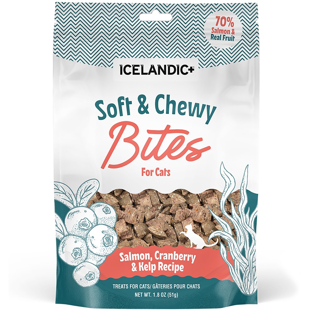 Salmon, Cranberry & Kelp Recipe Soft & Chewy Bites for Cats