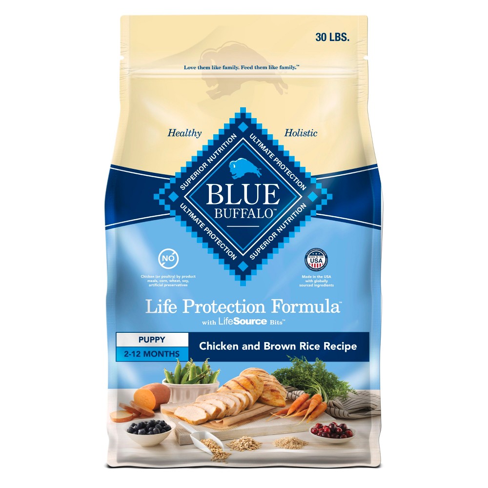 Blue Buffalo Life Protection Formula Puppy Chicken & Brown Rice Dry Dog Food - 30 lb