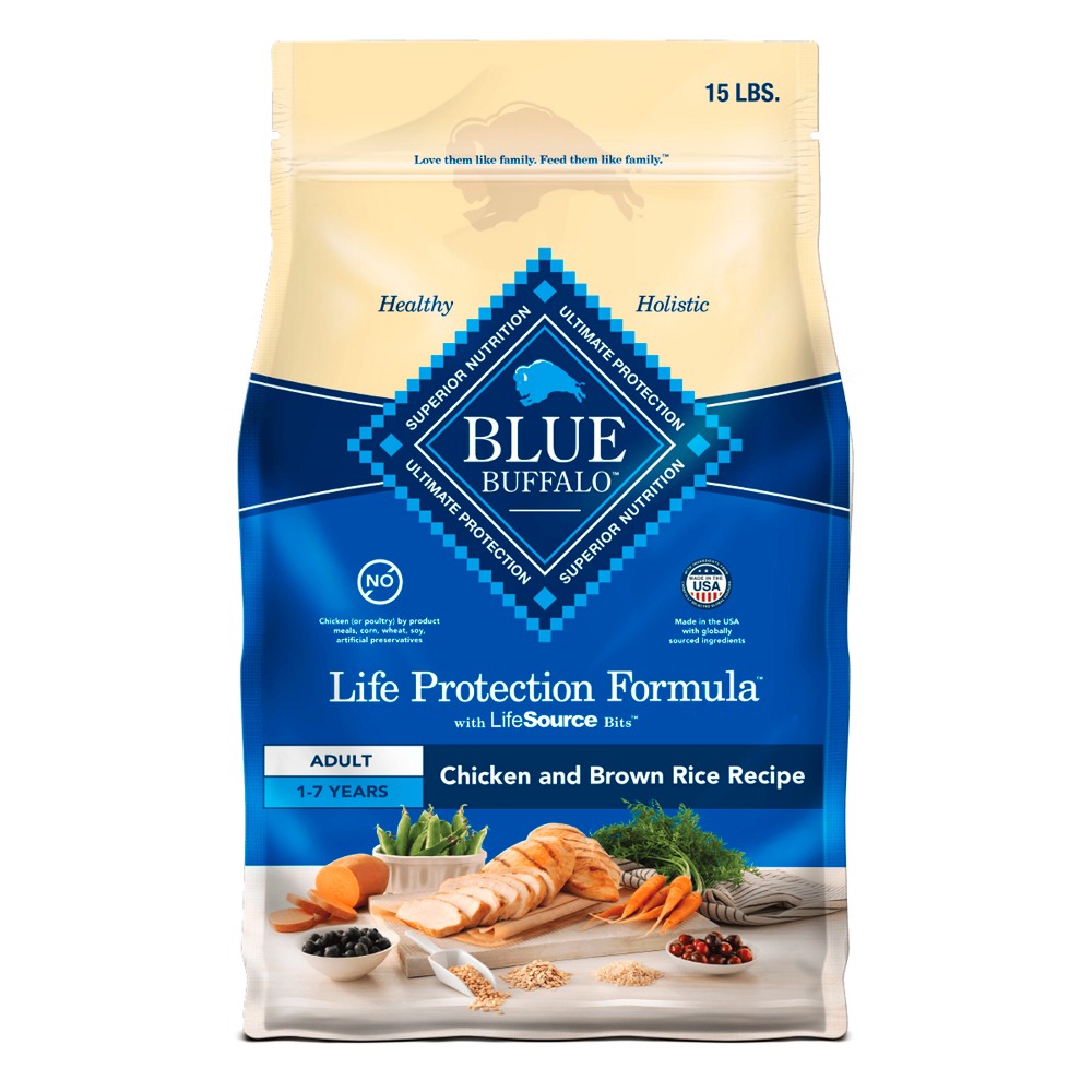 Blue Buffalo Life Protection Formula Adult Chicken & Brown Rice Dry Dog Food - 30 lb
