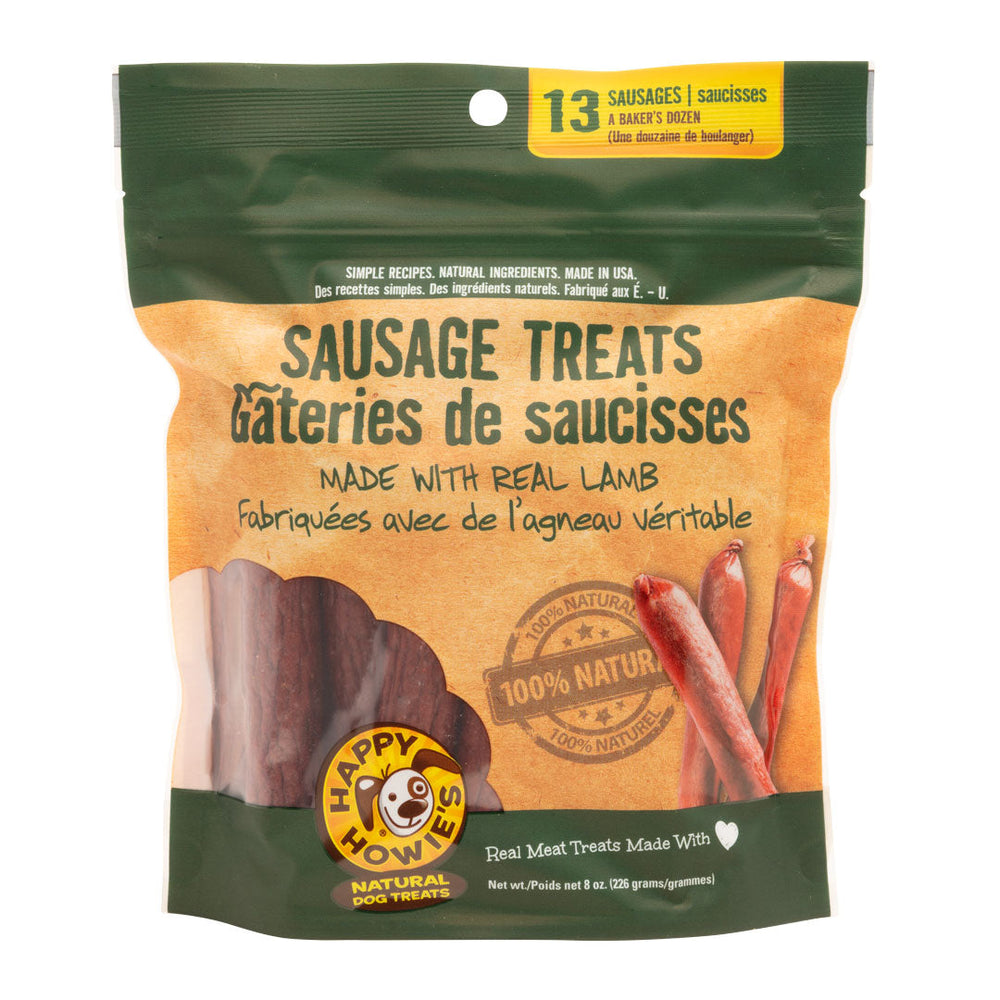 Happy Howie's Dog Lamb Sausage BKRDZ 4" 8OZ