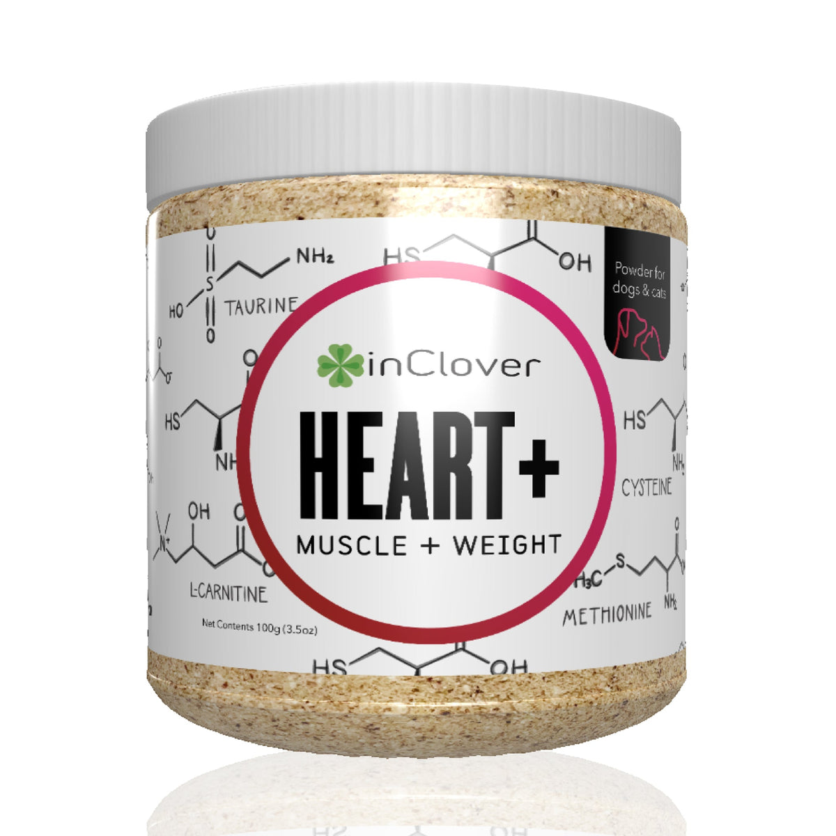 InClover Dog & Cat Heart+ Supplement 100G