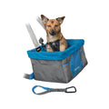 Kurgo Heather Booster Seat - Heather Charcoal / Coastal Blue