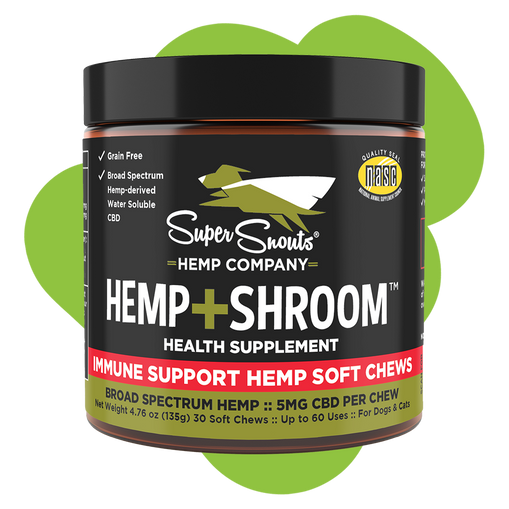Super Snouts Hemp + Shroom Skin Health Support Hemp Chews - 30 Count