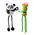 KONG Cat Scrattles Panda & Bamboo 2-Pack Toy