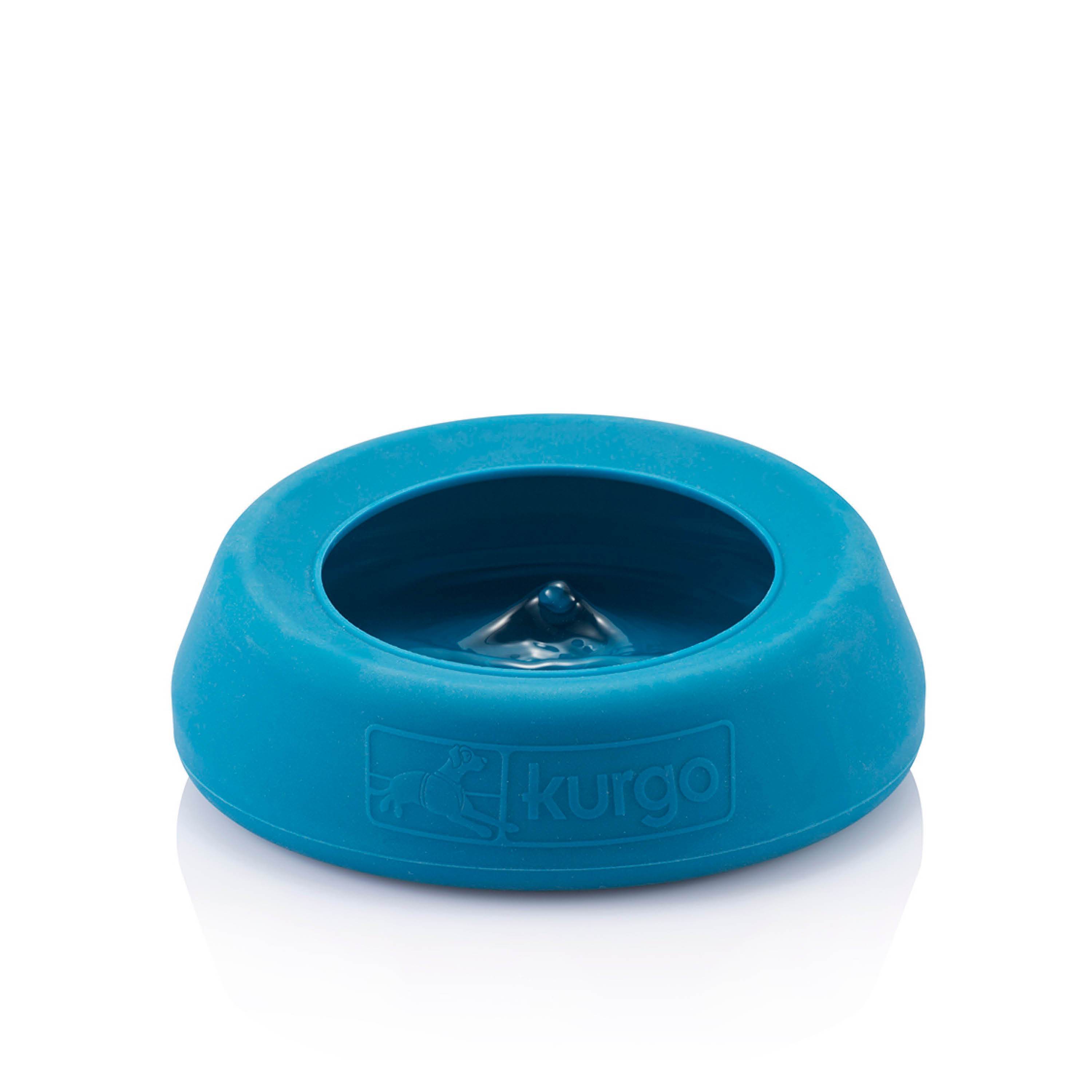 Kurgo Splash-Free Wander Water Bowl - Coastal Blue, 24OZ
