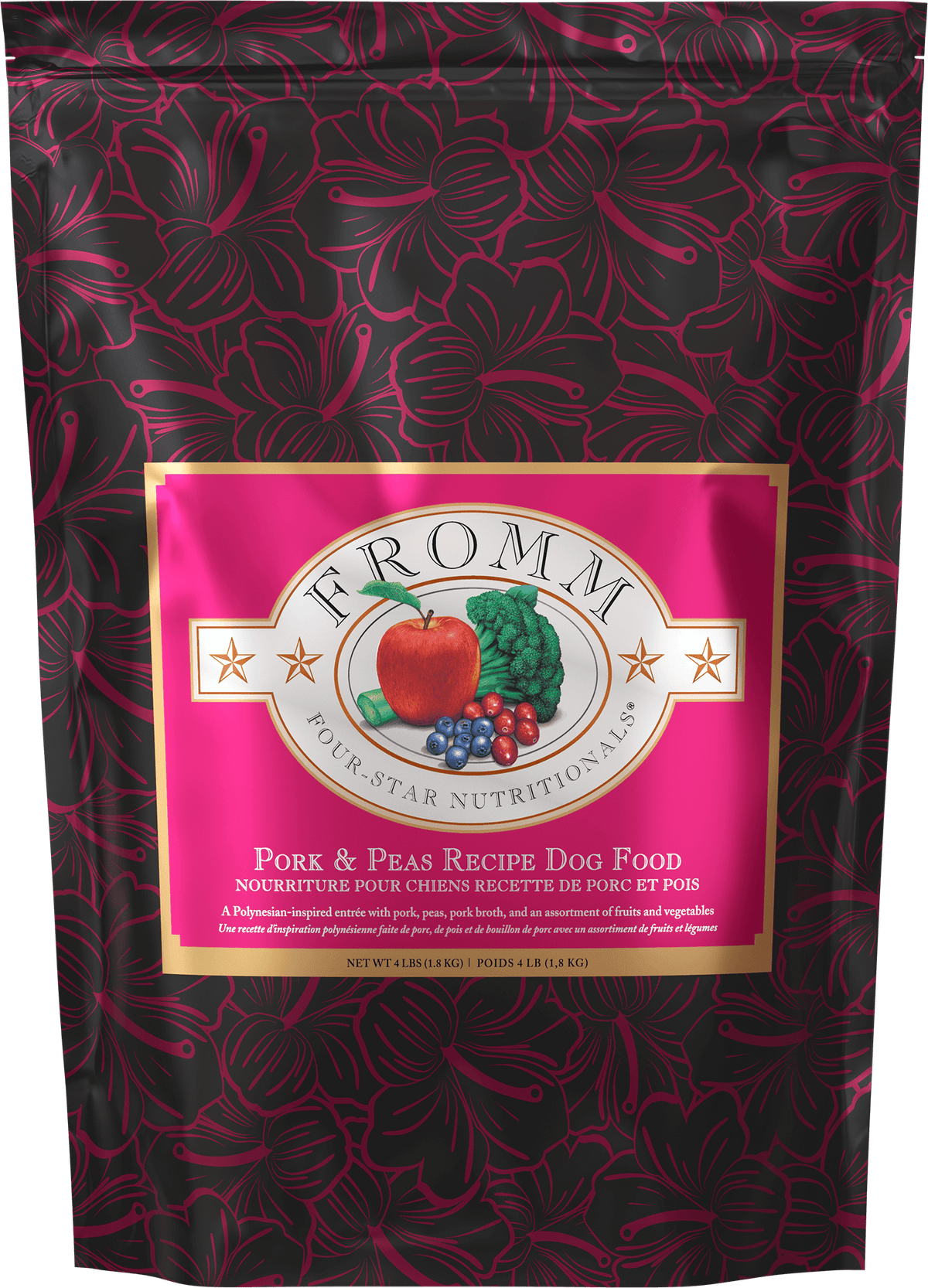 Fromm Four-Star Pork & Peas Recipe Dry Dog Food - 4 lb