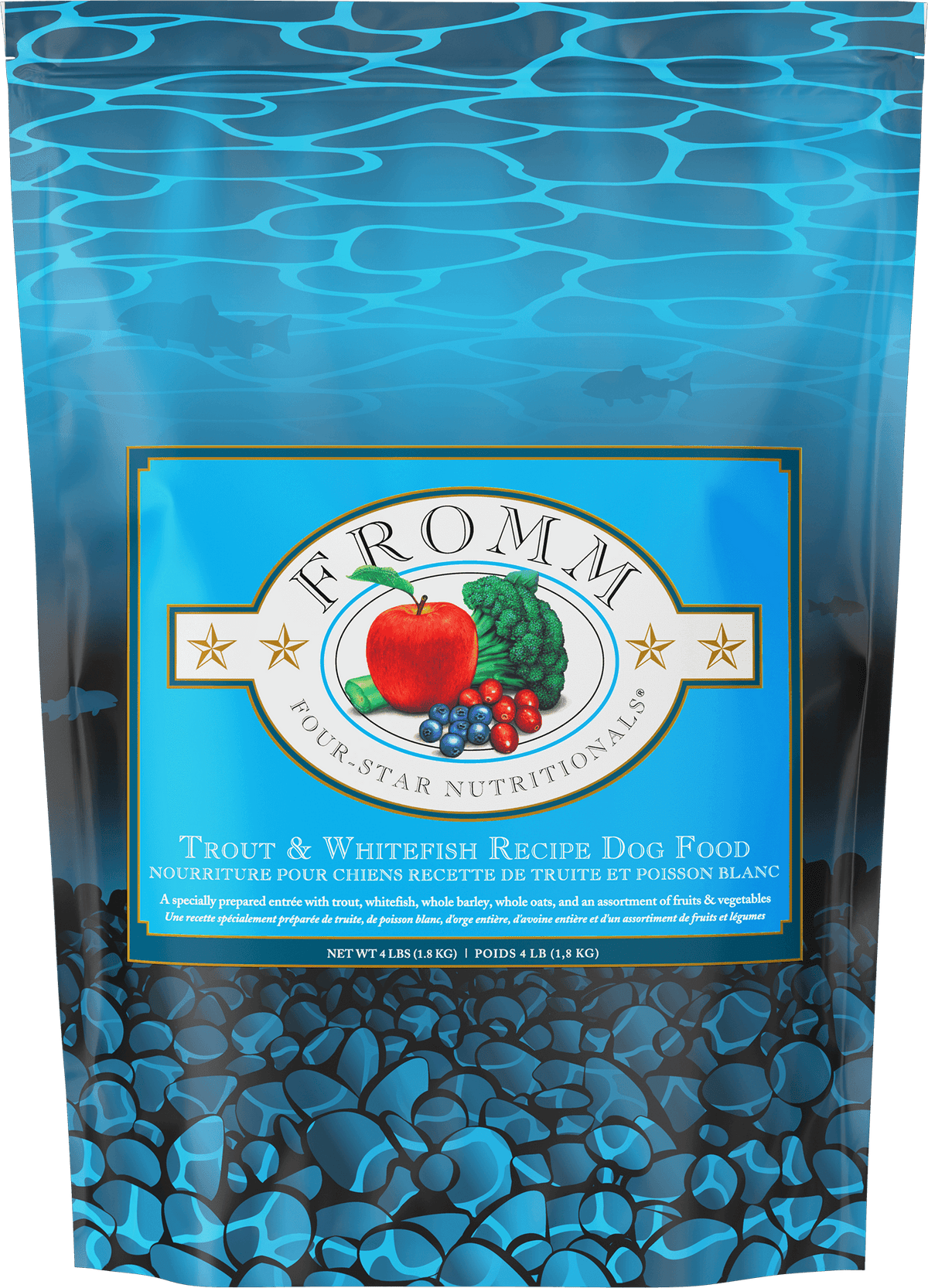 Fromm Four-Star Trout & Whitefish Recipe Dry Dog Food - 4 lb