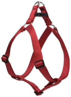 LupinePet Basic Solids Red Step-In Dog Harness - 1 in x 24-38 in