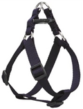 LupinePet Basic Solids Black Step-In Dog Harness - 1 in x 24-38 in