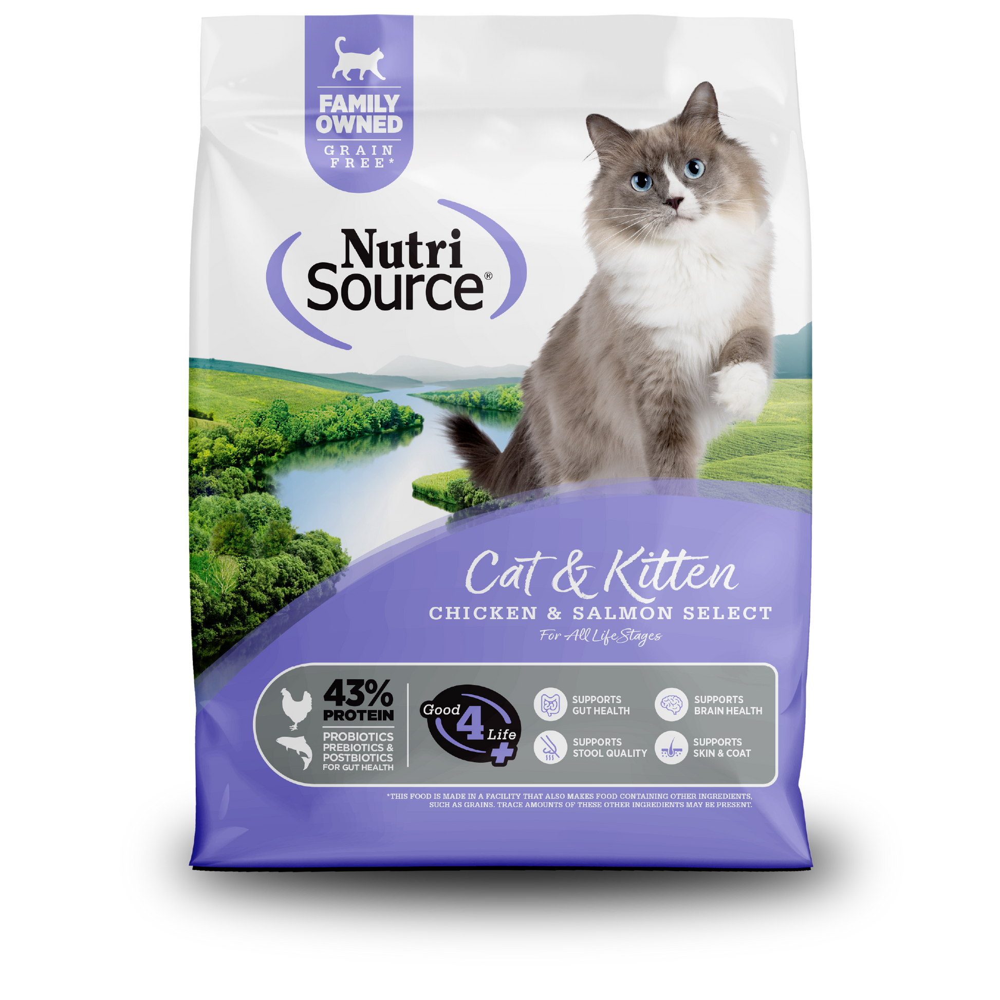 NutriSource Cat Grain-Free SEL Chicken Salmon 12#