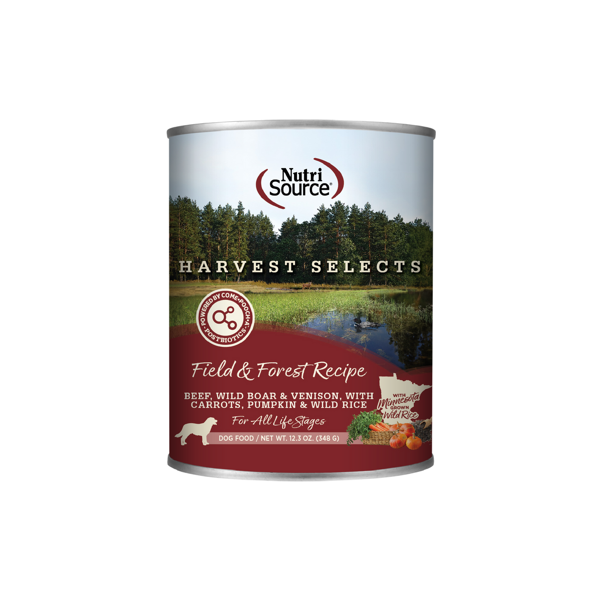 NutriSource Dog HVST FIELD 12.3OZ