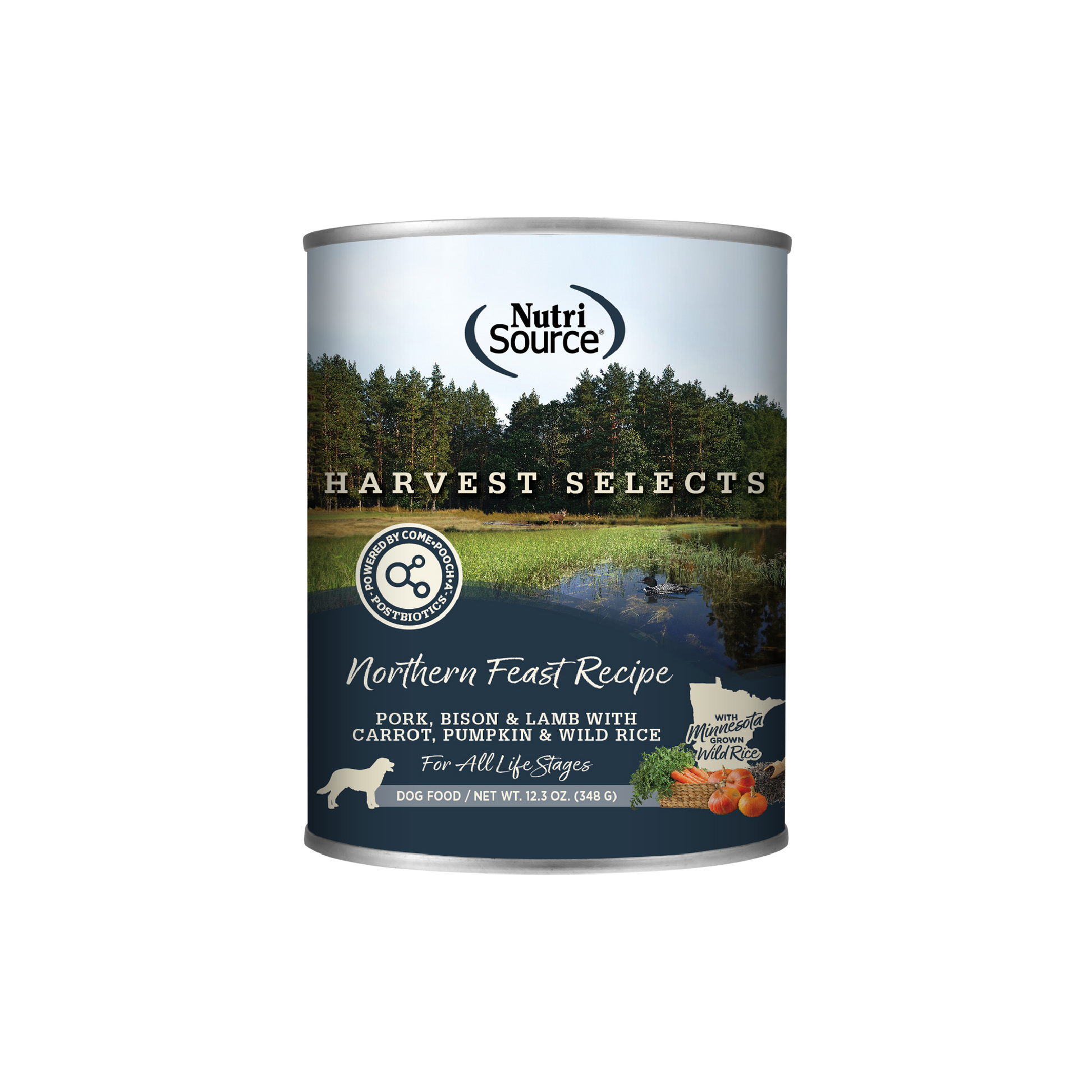 NutriSource Dog HVST NRTH FST 12.3OZ