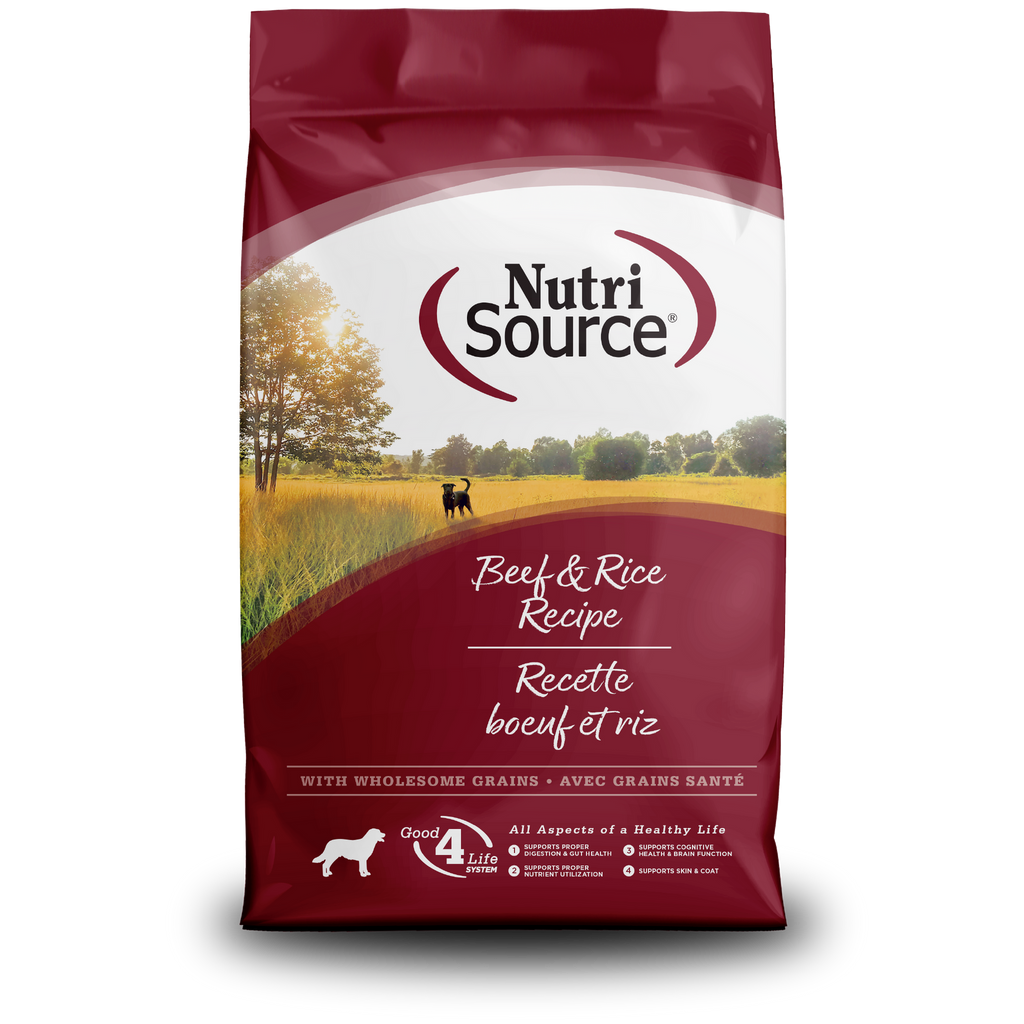 NutriSource Dog ADLT Beef RC 12#