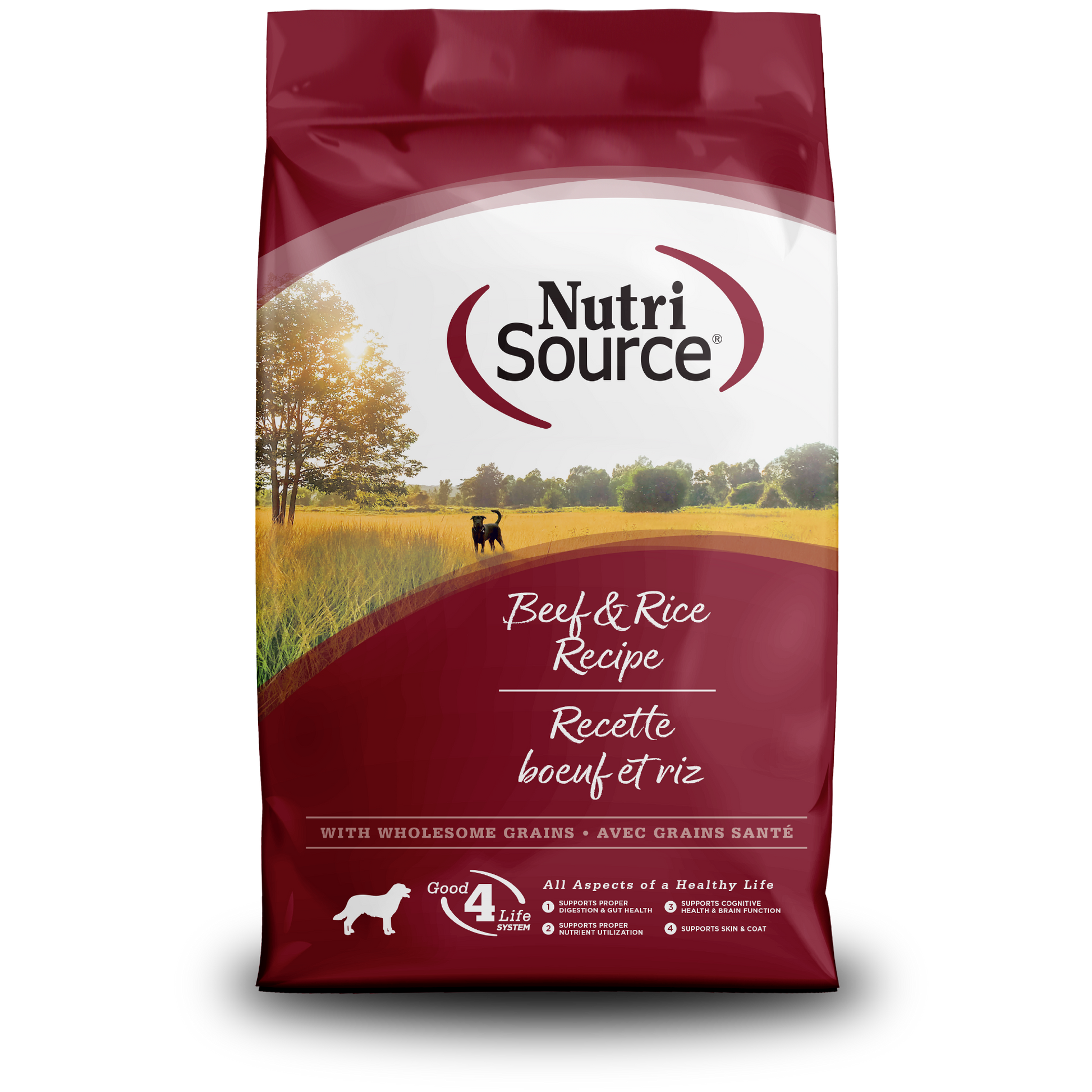 NutriSource Dog ADLT Beef RC 12#