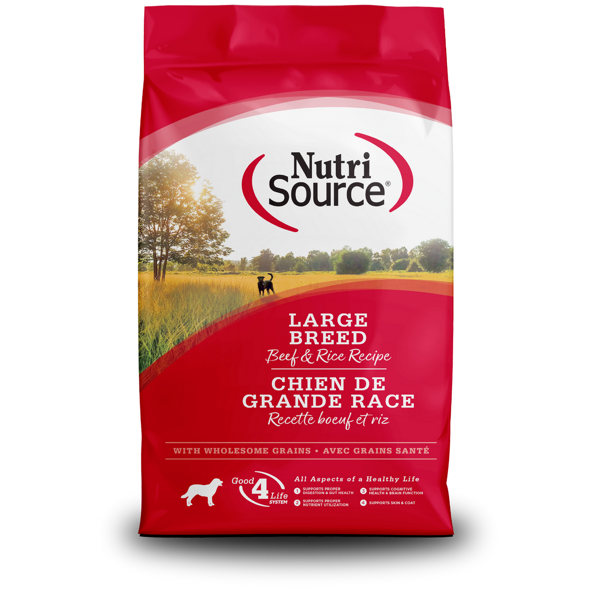 NutriSource Dog LBR Beef BRN RC 26#
