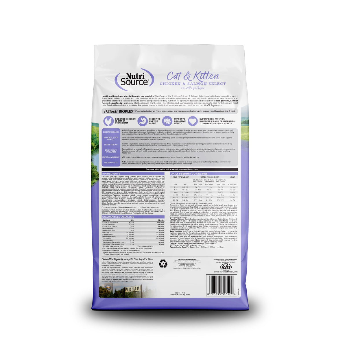 NutriSource Cat Grain-Free SEL Chicken Salmon 4#