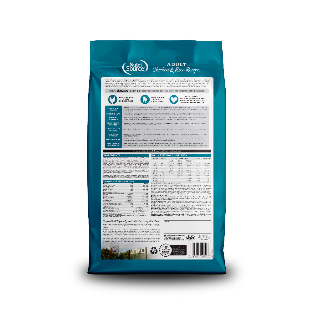 NutriSource Dog ADLT Chicken RC 12#