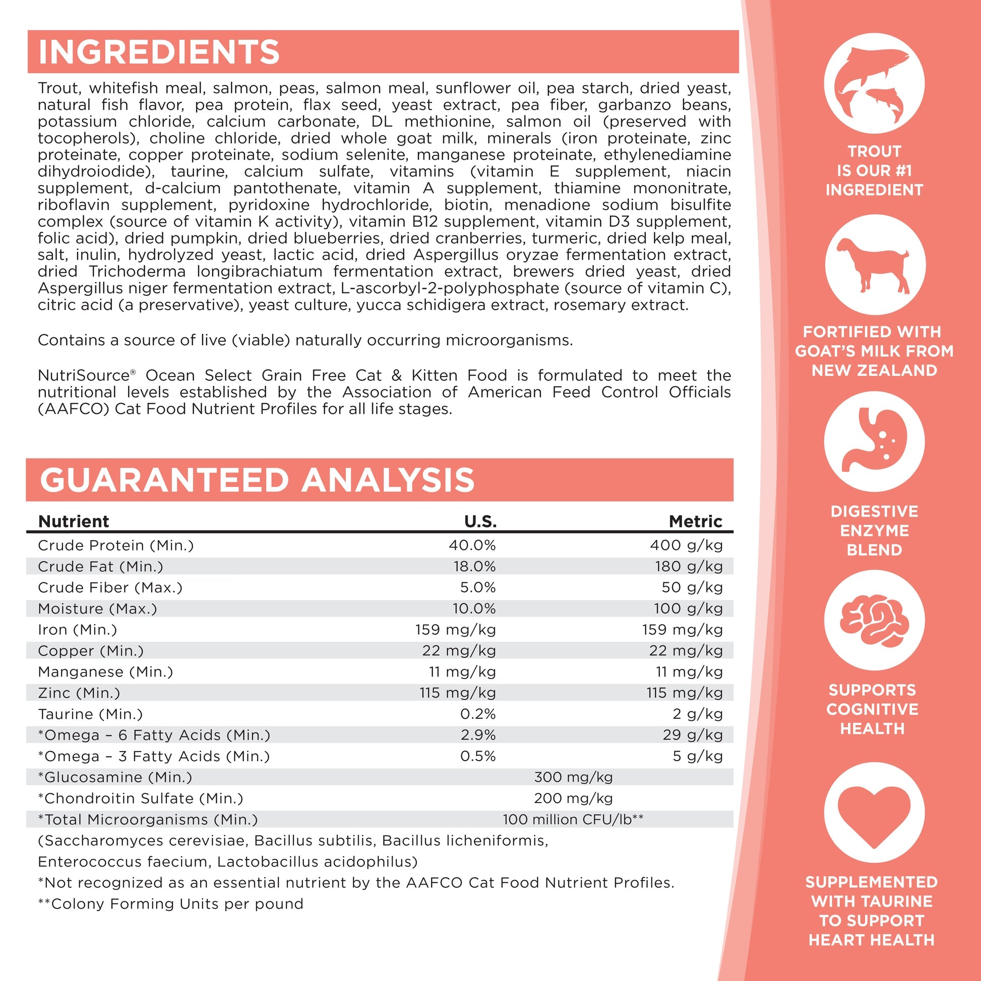 NutriSource Cat Grain-Free SEL OCN 4#