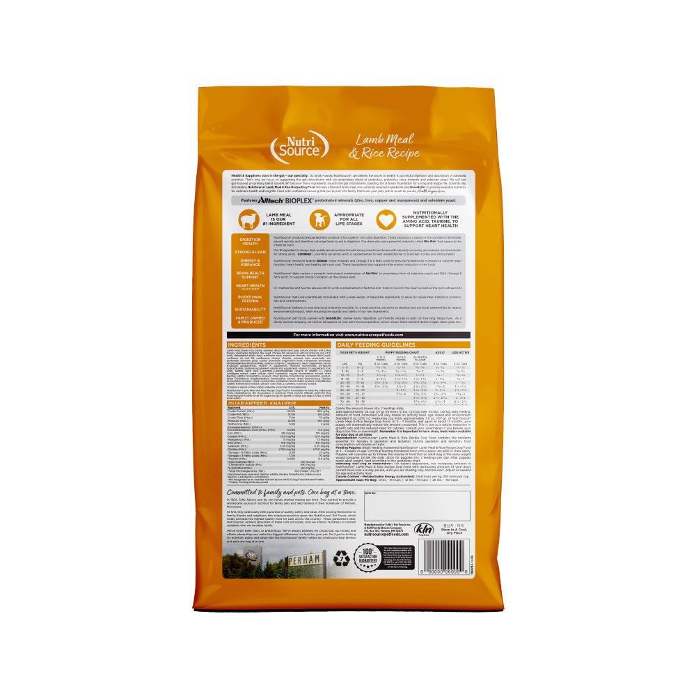NutriSource Dog Lamb RC 12#