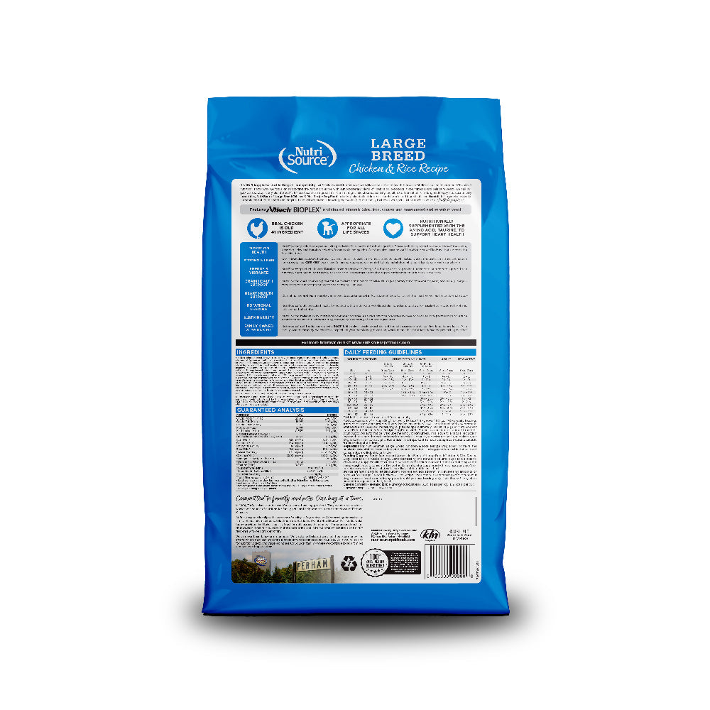 NutriSource Dog LBR Chicken BRN RC 26#