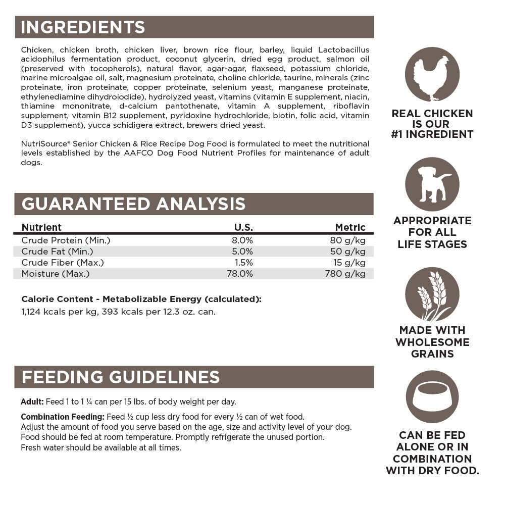 NutriSource Dog SNR Chicken RC 12#
