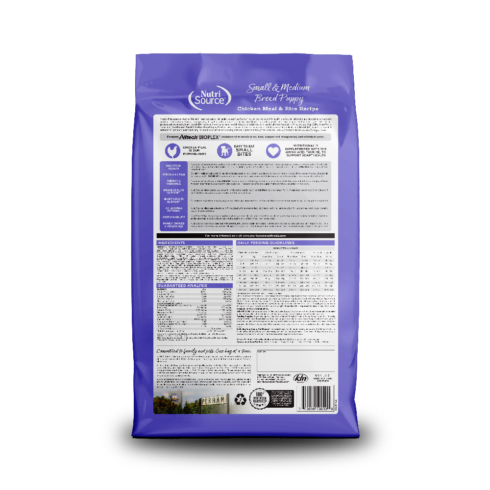 NutriSource Dog Puppy SBR MBR Chicken RC 12#