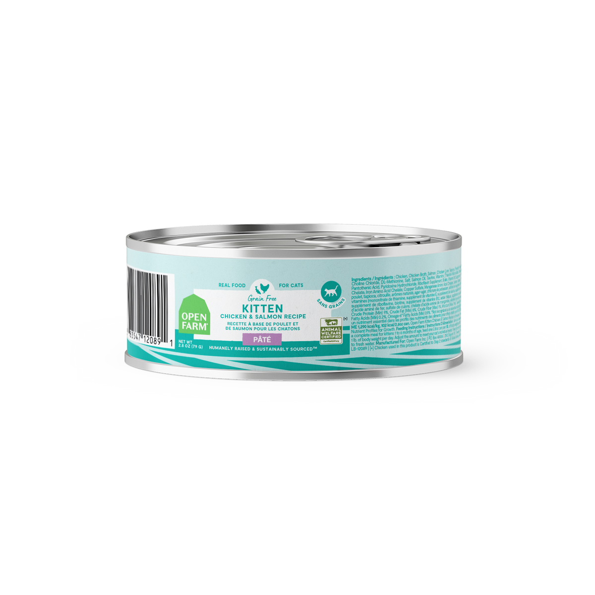 Open Farm Cat Kitten Chicken & Salmon Pâté 2.8OZ