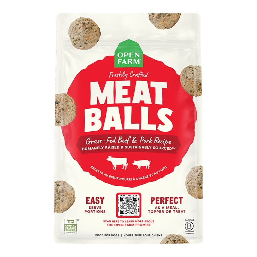 Open Farm Grass-Fed Beef & Pork Freshly Crafted Meatballs 14OZ