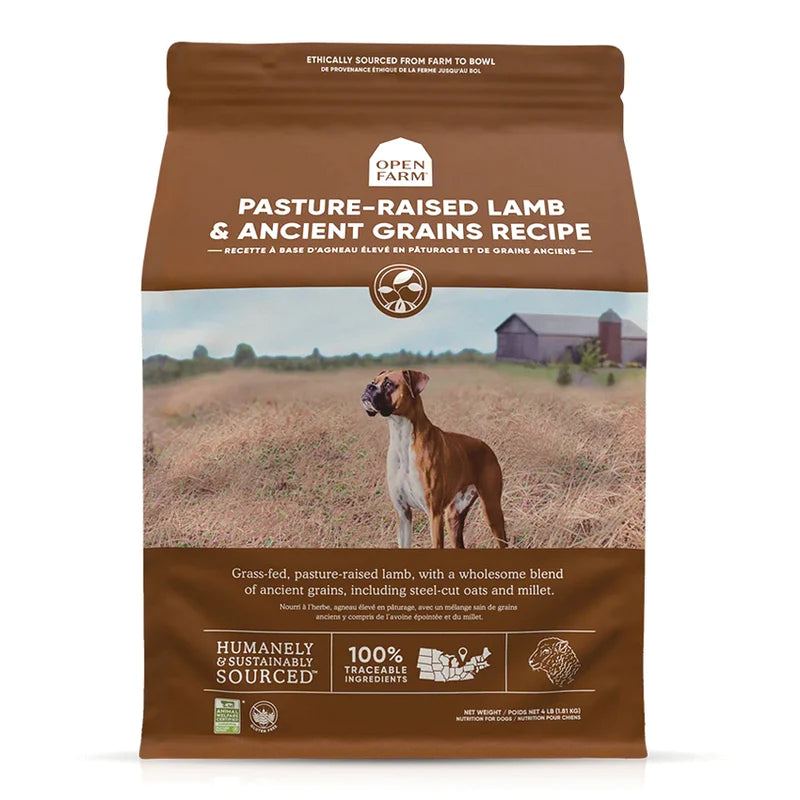 Open Farm Dog Pasture-Raised Lamb & Ancient Grains Dry Food 4LB