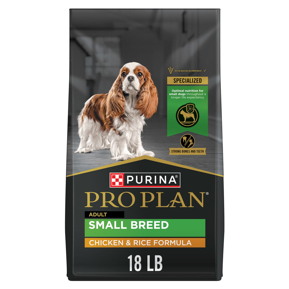 Purina Pro Plan Small Breed Adult Chicken & Rice Dry Dog Food - 18 lb