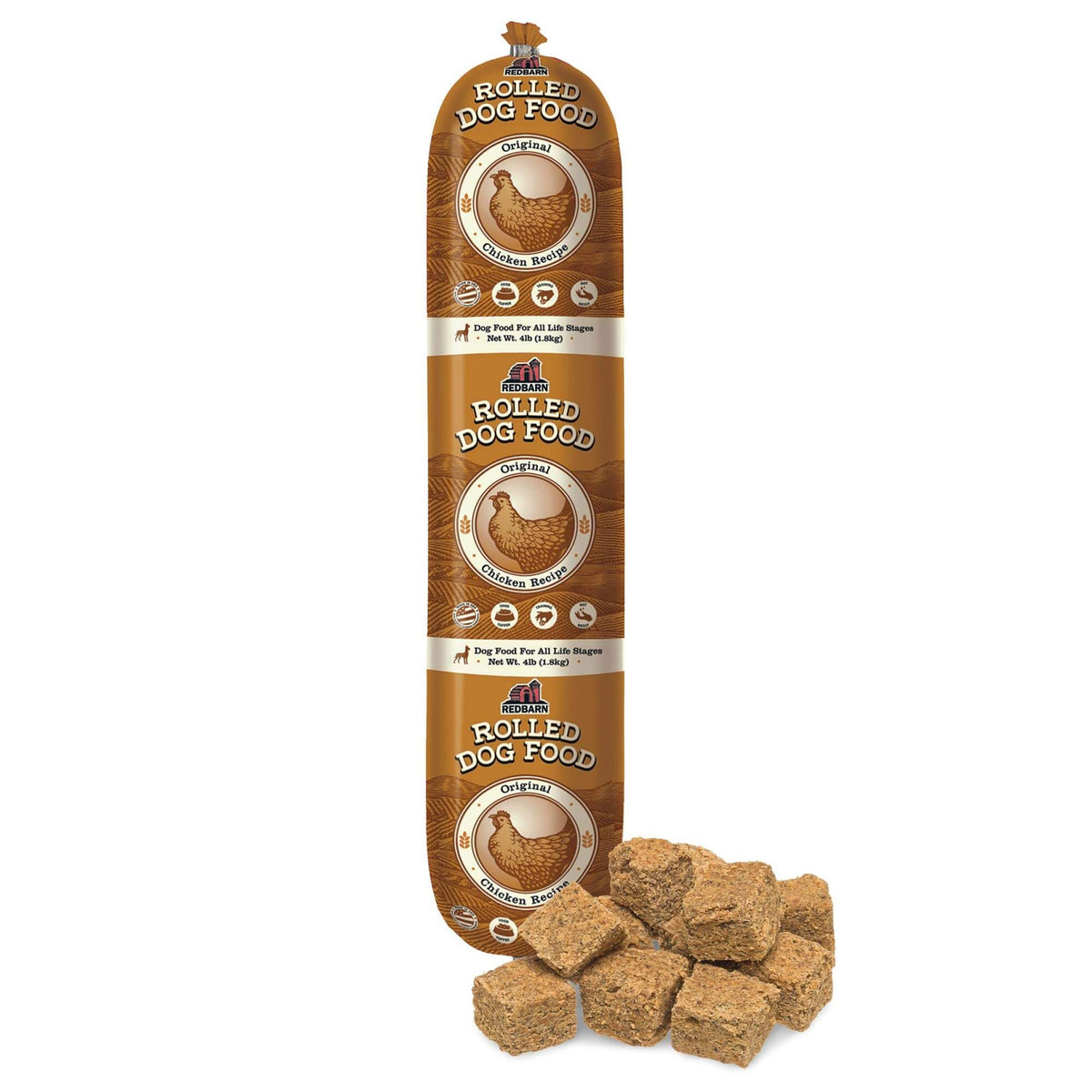 Redbarn Chicken Dog Food Roll - 4 lb retail package