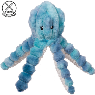 HuggleHounds X-Brace Calamaro Plush Dog Toy - 15IN