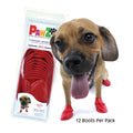 PAWZ Waterproof Dog Boots - Small - Red - 12 ct