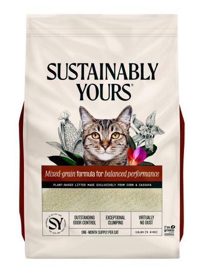 Sustainably Yours Mixed Grain Natural Cat Litter - 13LB