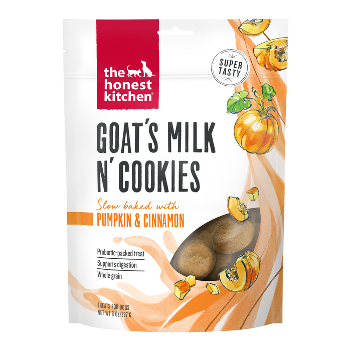 The Honest Kitchen Pumpkin & Cinnamon Goat's Milk N' Cookies 8 oz