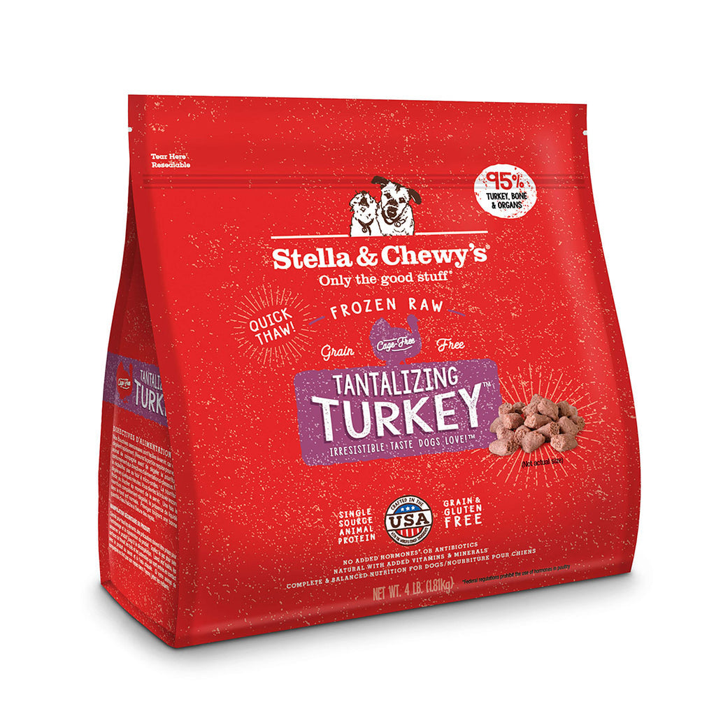 Stella & Chewy's Tantalizing Turkey Frozen Raw Dinner Morsels - 4 lb