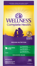Wellness Complete Health Lamb & Barley Adult Dry Dog Food - 26 lb