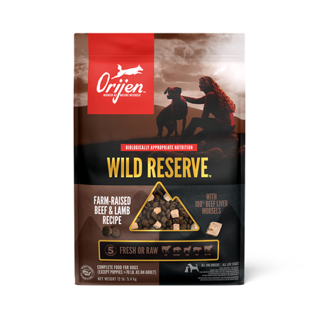 ORIJEN Dog Grain-Free WLD RSRV Beef Lamb 4#