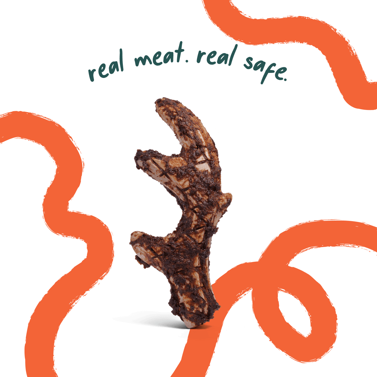 Woof HonestChew Meaty Antler - Medium