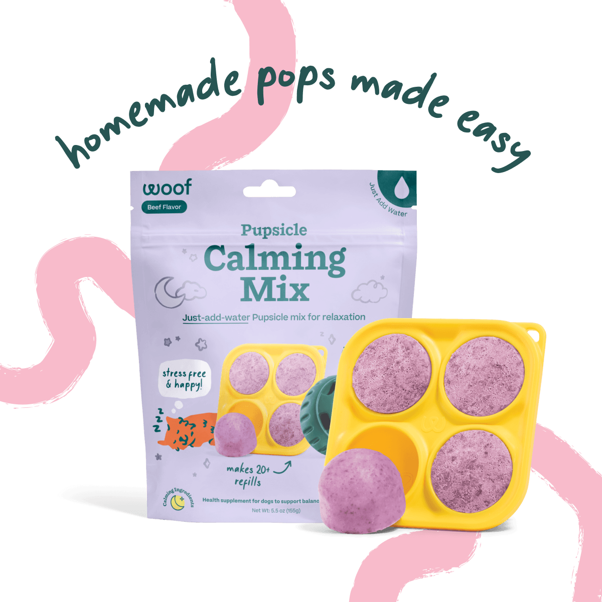 Woof Calming Support Pupsicle Mix 5.5OZ