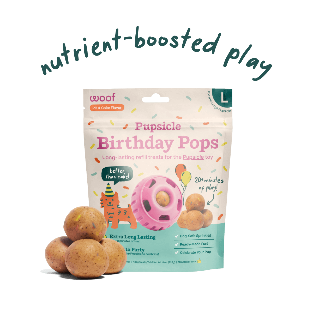 Woof Birthday Pupsicle Pops - Small 6OZ 10-Pack
