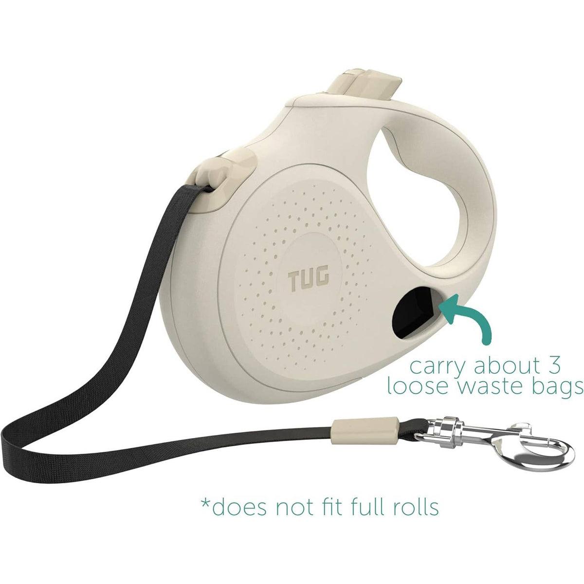 TUG Retractable Dog Leash with Integrated Dispenser